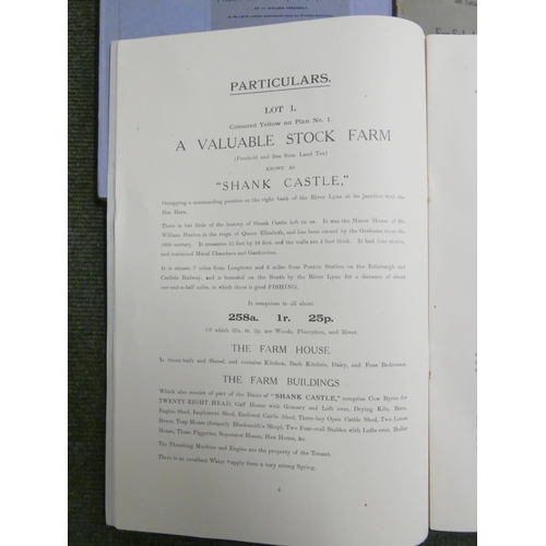 24 - Netherby Estate, Near Carlisle.  Fine sale particulars incl. 45 Capital Dairy & Stock Farms, 7,7... 