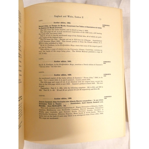 256 - CHUBB THOMAS.  The Printed Maps in the Atlases of Great Britain & Ireland, A Bibliogra... 