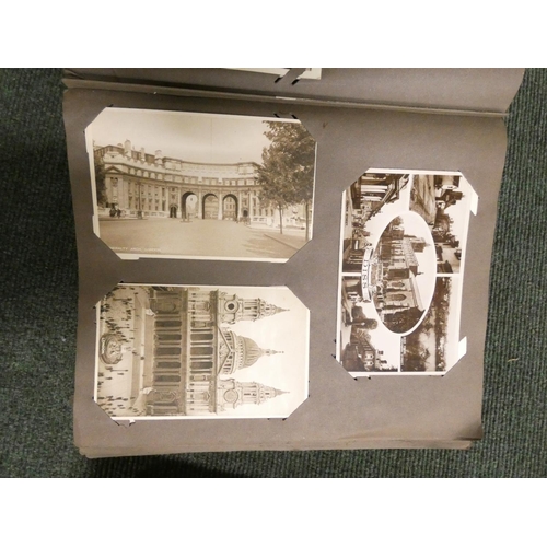 27 - <strong>Postcards.  </strong>2 thick quarto albums containing very many old postcards, mainly UK top...