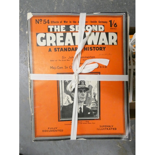 32 - CHURCHILL WINSTON S.  The Great War. The complete set of 26 orig. parts; also other WWI &a... 