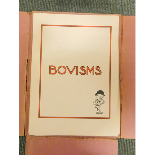 33 - BOVIS LTD.  Bovism. Loose quarto sheets within orig. prntd. card wrappers incl. 9 leaves o... 