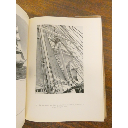 34 - DOMVILLE-FIFE C. W.  Epics of the Square-Rigged Ships. Illus. Orig. dark blue cloth in chipped ... 