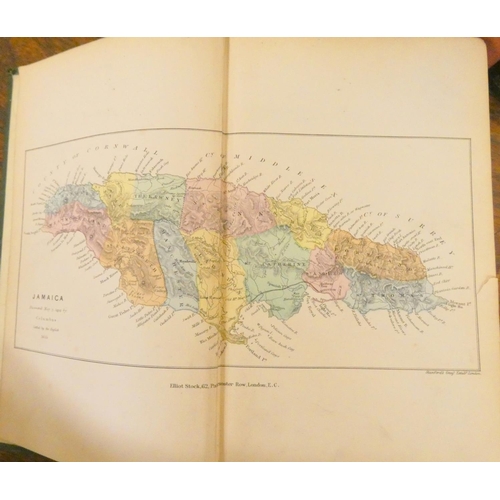 36 - <strong>GARDNER W. J.  </strong>A History of Jamaica. Coloured double page frontis map. Or...