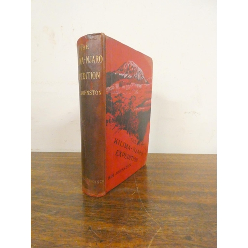 38 - <strong>JOHNSTON H. H.  </strong>The Kilima-njaro Expedition. Port. frontis, 2 fldg. maps,...