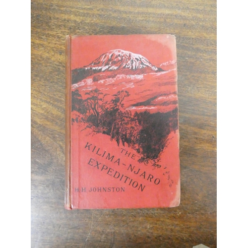 38 - JOHNSTON H. H.  The Kilima-njaro Expedition. Port. frontis, 2 fldg. maps, plates & tex... 