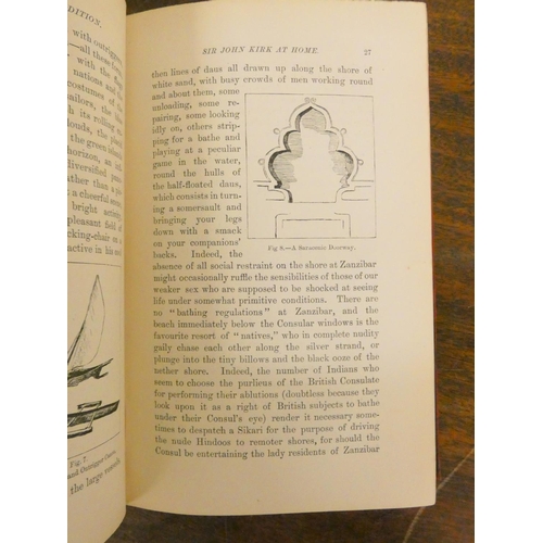 38 - JOHNSTON H. H.  The Kilima-njaro Expedition. Port. frontis, 2 fldg. maps, plates & tex... 