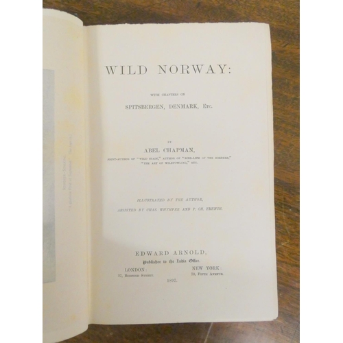 42 - CHAPMAN ABEL.  Wild Norway. Frontis, plates & illus. Publisher's adverts. Orig. dark b... 