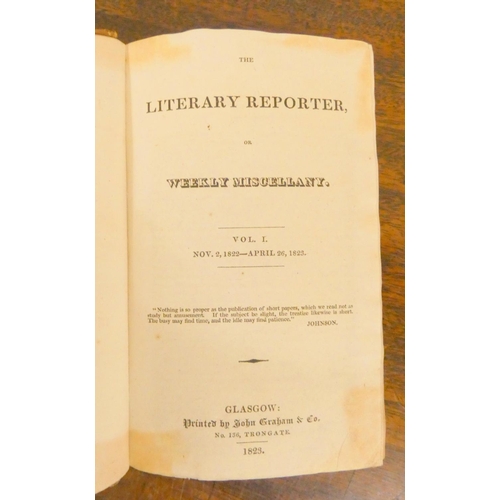 52 - GRAHAM JOHN & CO. (Pubs).  The Literary Reporter or Weekly Miscellany. Vols. 1 & 2... 