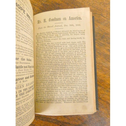 56 - Pamphlets.  A small neatly rebound vol. of pamphlets incl. Rev. Affleck, Warming at the Wr... 