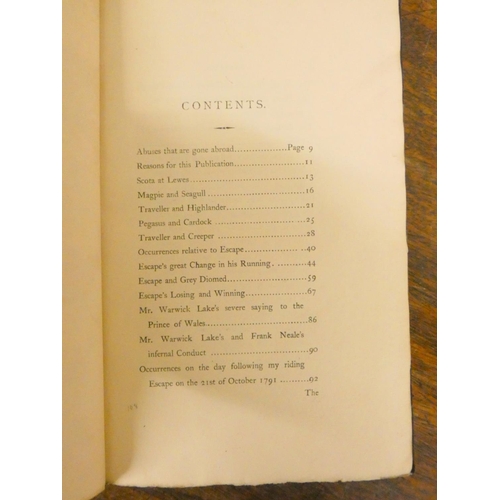 60 - <strong>CHIFNEY SAMUEL.  </strong>Genius Genuine ... A Fine Part in Riding a Race, Known Only to the...