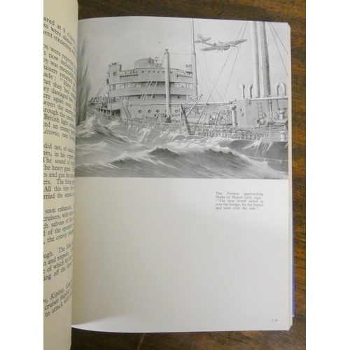 61 - Royal Mail Lines.  Centenary History & War Story, 1939-1945. 2 illus. quarto vols. in ... 