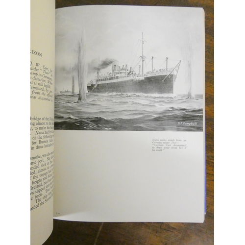 61 - Royal Mail Lines.  Centenary History & War Story, 1939-1945. 2 illus. quarto vols. in ... 