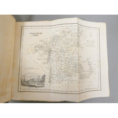 65 - BELL JAMES.  A New & Comprehensive Gazetteer of England & Wales. 4 vols. in eight ... 