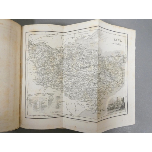 65 - BELL JAMES.  A New & Comprehensive Gazetteer of England & Wales. 4 vols. in eight ... 