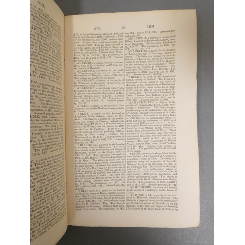 65 - BELL JAMES.  A New & Comprehensive Gazetteer of England & Wales. 4 vols. in eight ... 
