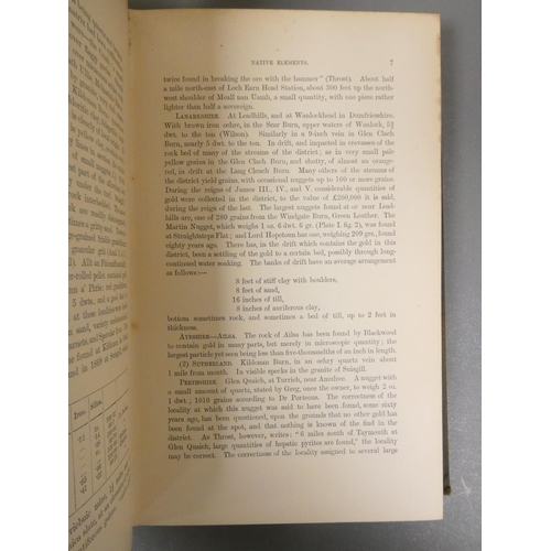 66 - HEDDLE M. FORSTER.  The Mineralogy of Scotland, ed. by J. G. Goodchild. 2 vols. Port. fron... 