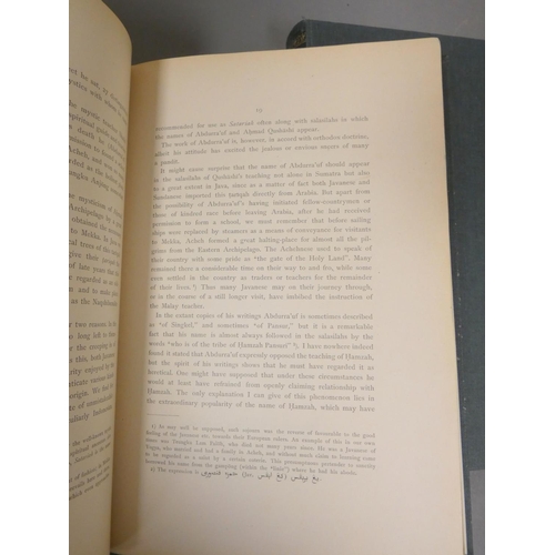 67 - HURGRONJE C. SNOUCK.  The Achehnese, trans. by A. W. S. O'Sullivan with an index by R. J. Wilkinson.... 