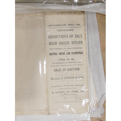 7 - Acts of Parliament.  A bundle of acts. Northumberland interest, Northumberland sale partic... 