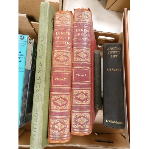 73 - Ornithology & others.  A carton of various vols.