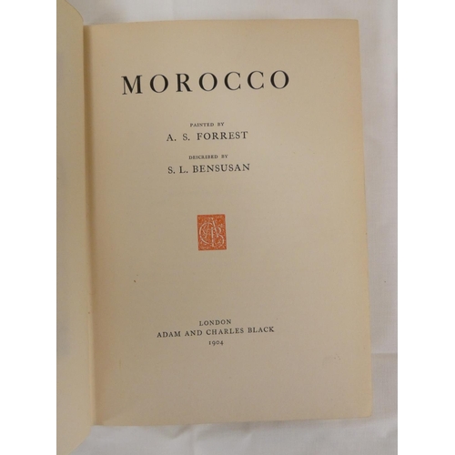 80 - BLACK A. & C. (Pubs).  Morocco. Col. plates after A. S. Forrest. Orig. dec. cloth. 190... 