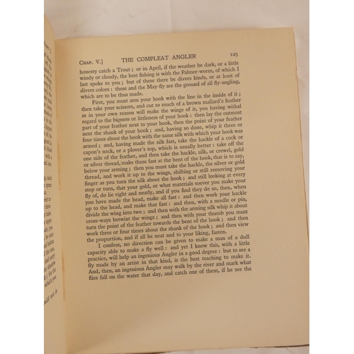 83 - WALTON I. & COTTON C.  The Compleat Angler. Mounted wood eng. frontis & illus. by ... 