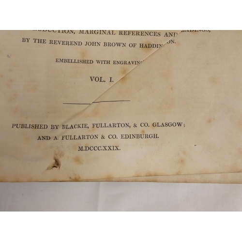 85 - HAWEIS REV. THOMAS.  The Evangelical Expository or A Commentary on the Holy Bible. 3 vols.... 