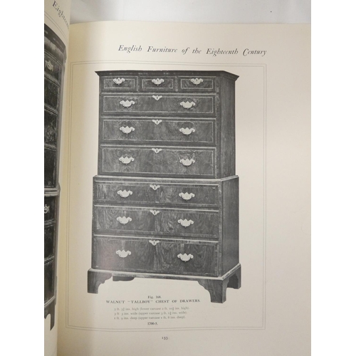 87 - CESCINSKY HERBERT.  English Furniture of the Eighteenth Century. Many illus. Quarto. Dark ... 