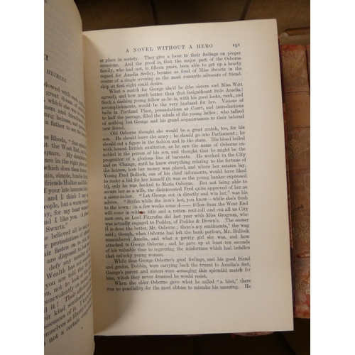 89 - THACKERAY W. M.  The Works. Biographical Edition, the set of 13 vols. Half red calf, soile... 