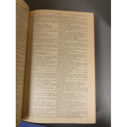 9 - North of England.  4 various directories in poor cond., & a Lodges Peerage & Baronetage, 188... 