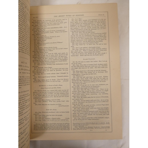 91 - SHAKESPEARE WILLIAM.  Imperial Edition of the Works of Shakspere, ed. by Charles Knight. 2... 