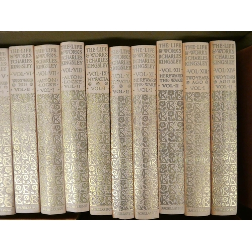 94 - KINGSLEY CHARLES.  The Life & Works. Ltd. ed. 525. The set of 19 vols. Port. frontis, half title... 