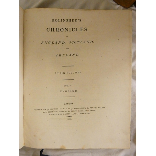 97 - HOLINSHED RAPHAELL.  Holinshed's Chronicles of England, Scotland & Ireland. The set of... 