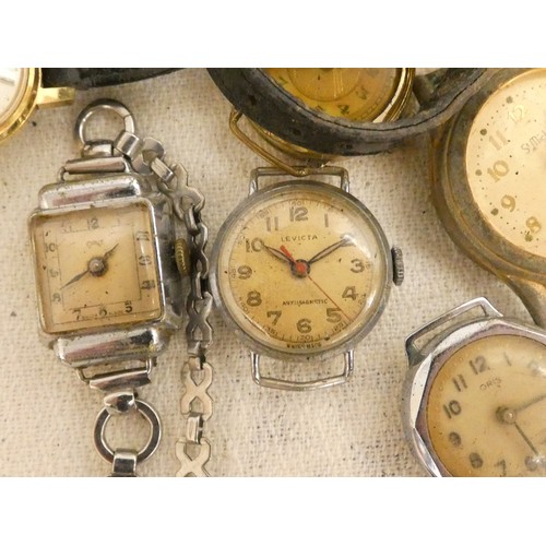 485 - Large bag of ladies watches including Montine, Oris, Levicta, etc