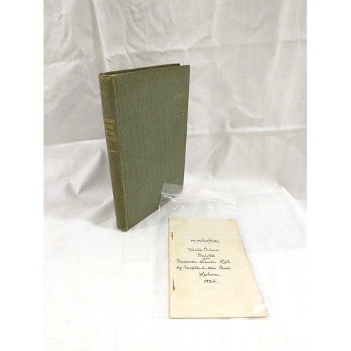 181 - Tibetan Language.  Tibetan Primer. 16pp. Annotations. Printed for Moravian Mission, Leh. Lahore, 192... 