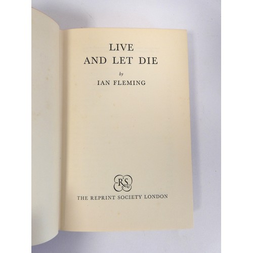 175 - FLEMING IAN.  Live & Let Die. Orig. black cloth with red leather spine label, in d.w. 1st uk Boo... 