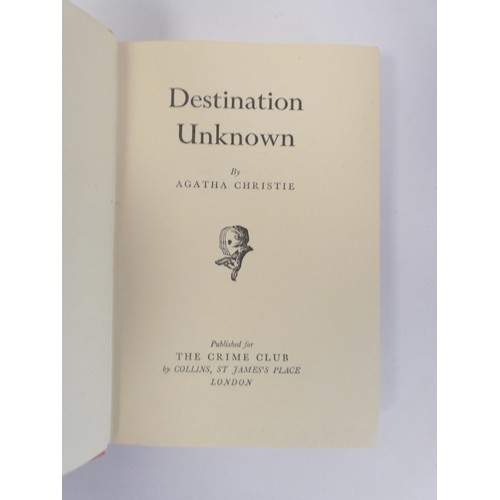 174 - CHRISTIE AGATHA.  Destination Unknown. Orig. orange cloth in d.w. (faint ownership signature to uppe... 