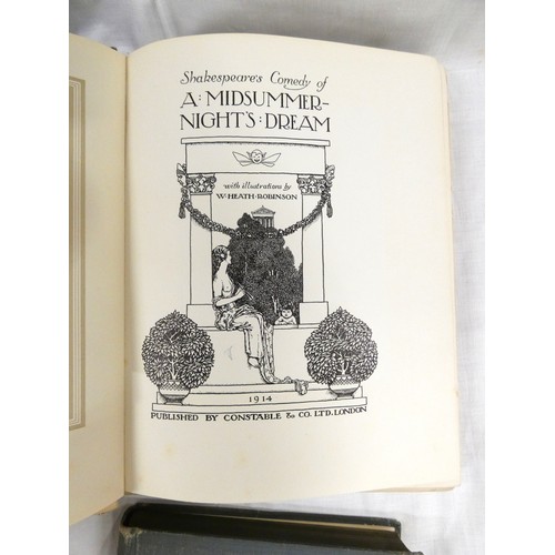 185 - HEATH ROBINSON W. (Illus).  A Midsummer-Night's Dream. Tipped in col plates & other illus. Quart... 