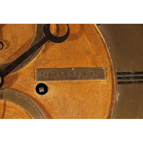 381 - Victorian mahogany drum head long case clock, the dial with two subsiduarys and named for James Ritc... 