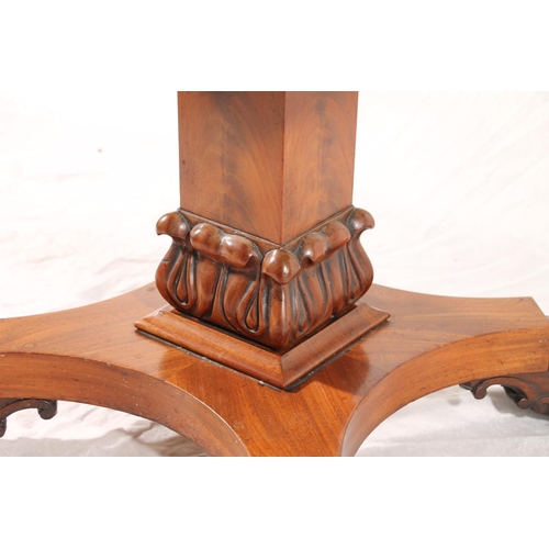 390 - Victorian mahogany sewing table, of three frieze drawers between drop leaf sides, raised on square c... 