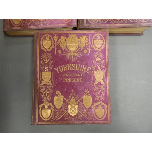 126A - Various vintage books to include Yorkshire past and present (3 volumes) and history of Northumberlan... 