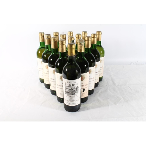 1223 - Fourteen bottles of CHATEAU D'ARRICAUD 1971 vintage white wine, 73cl, no abv. stated. and a bottle o... 