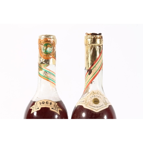 1227 - Two bottles of vintage TOKAJI SZAMORODNI Hungarian white wine, vintages 1959 and 1964, no abv. state... 