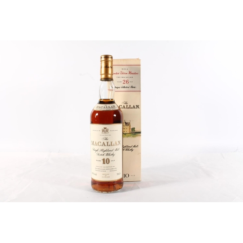 1243 - THE MACALLAN 10 year old single malt Scotch whisky, old style cream and gilt label, 40% abv., 70cl, ... 