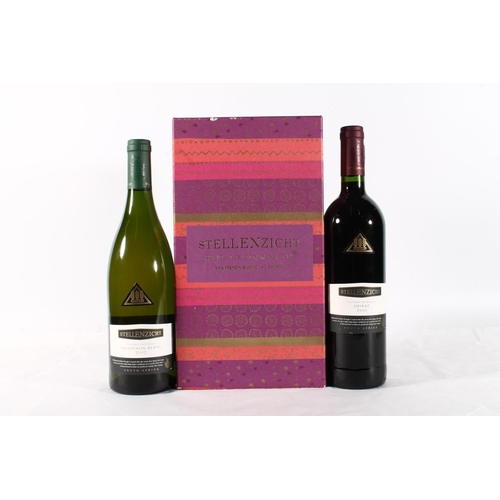 1245 - STELLENZICHT Sauvignon Blanc 2002 and Shiraz 2000 South African wine duo boxed, 75cl 13% abv. and 14... 