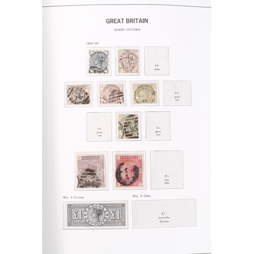 1284 - Stamp collection held across three Stanley Gibbons twin post deluxe albums to include GREAT BRITAIN ... 