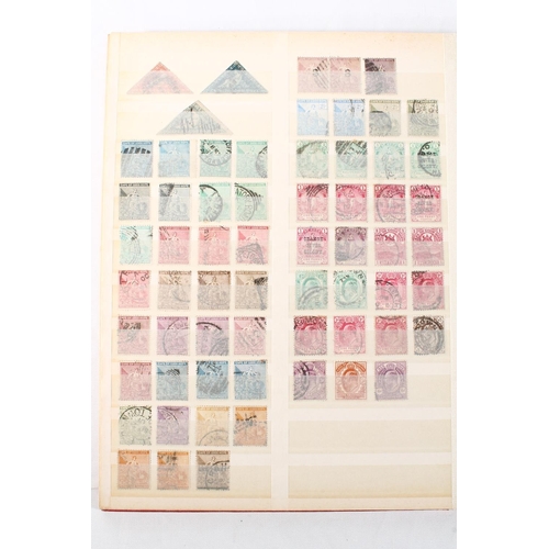 1293 - Stamp collection held across eight albums and folders to include mostly 20th century used materials ... 