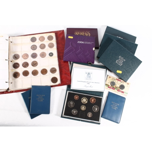 1335 - UNITED KINGDOM coin collection to include Royal Mint proof sets 1983, 1984, 1985 and 1986, BU coin s... 