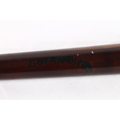 1449 - Govan Burgh Police truncheon with hand painted decoration, 41cm long.