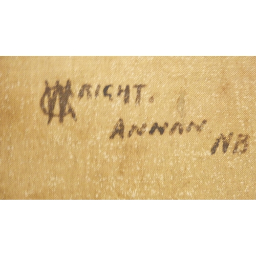 435 - George Wright of Annan (Scottish, 1852 - 1916)On the Water of Milk, AnnandaleSigned and dated 1885, ... 