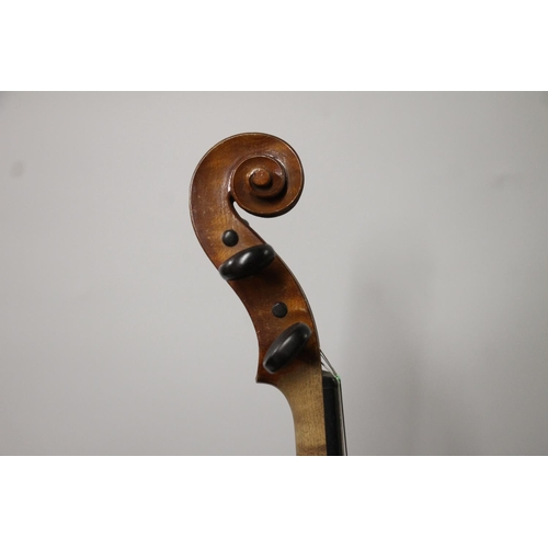 302 - French violin, c1910, with two piece back, interior label Lutherie Artistique Jean Baptiste Colin an... 